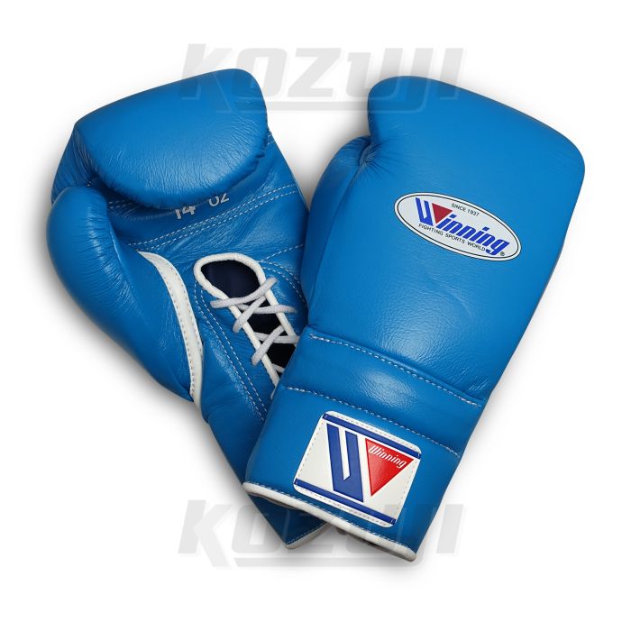 Custom WINNING Boxing Gloves # CO-MS-500 14oz Sky Blue | KOZUJI Japan