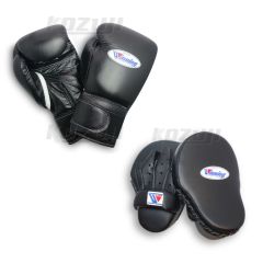 Winning pro boxing gloves 16-oz velcro design (MS-600-B)